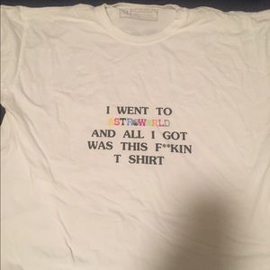 ASTROWORLD “WISH YOU WERE HERE” SHIRT - WHITE